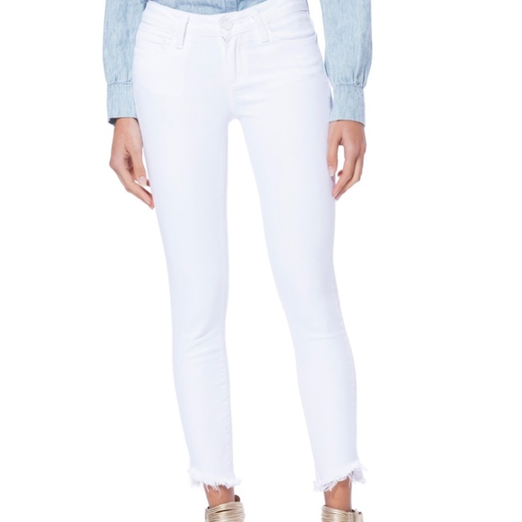 PAIGE Pants - Paige Verdugo Slanted Crop Skinny Jeans